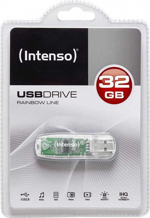 Usb Flash Intenso 32GB 2.0 Rainbow Line