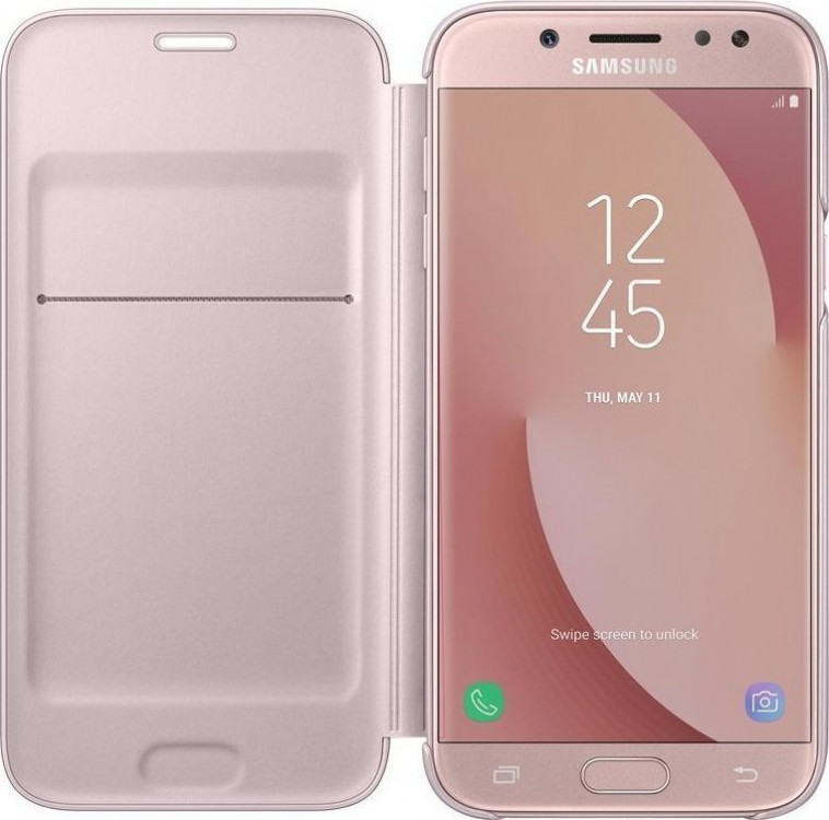 Θήκη Flip Samsung J5 (2017) J530 Blister EF-WJ530CPEGWW Pink Original
