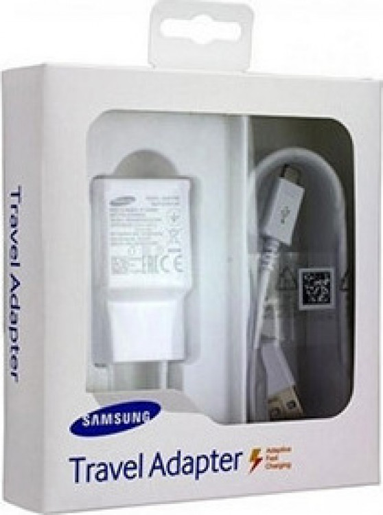 Φορτιστής Ταξιδίου Samsung Fast Charging Micro USB EP-TA20EWEUGWW White