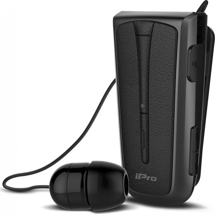 Headset Bluetooth iPro RH219s Retractable Black-Grey