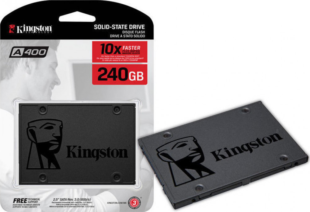 Εσωτερικός Δίσκος Kingston SSD 2.5" 240GB A400 240GB