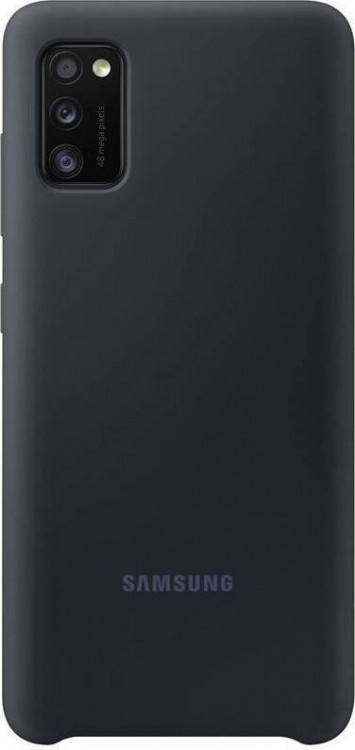 Case Back Cover Samsung A41 Silicone EF-PA415TBEGEU Black Original