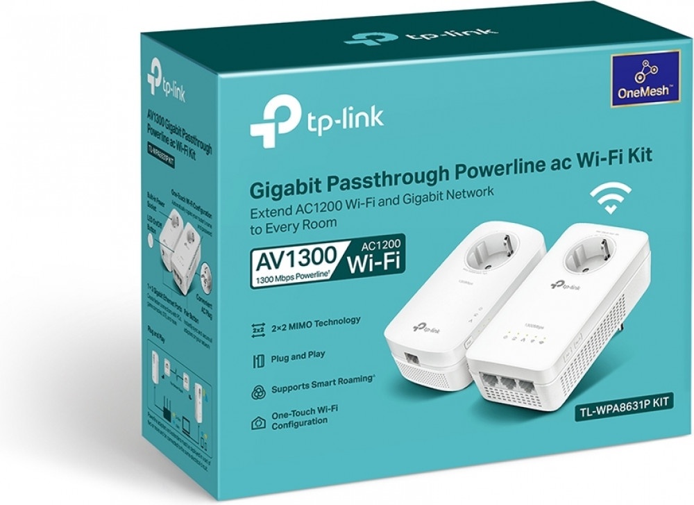 Powerline TP-Link 1300Mbps TL-WPA8631P Kit (2Tμχ) V3