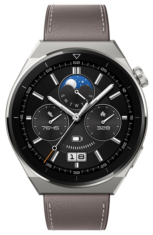 Smartwatch Huawei Watch GT 3 Pro Titanium Gray Leather