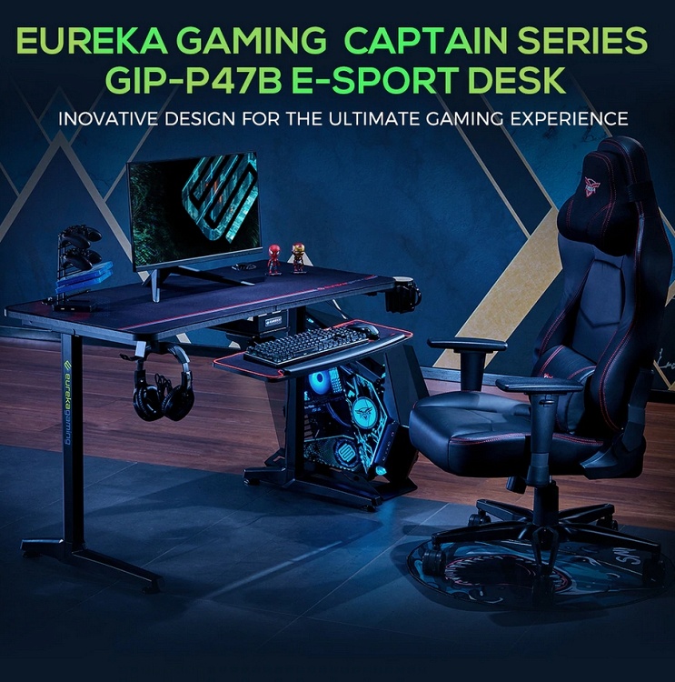 Γραφείο Gaming Eureka Ergonomic ERK-GIP-P47B