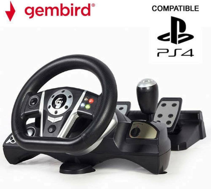 Τιμονιέρα Gembird PS3/PS4/PC//SWITCH STR-M-01