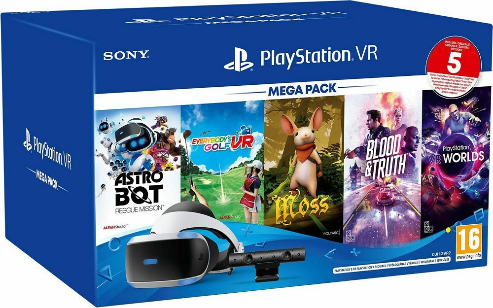 VR Headset Sony Playstation & Camera V2 & 5 παιχνίδια