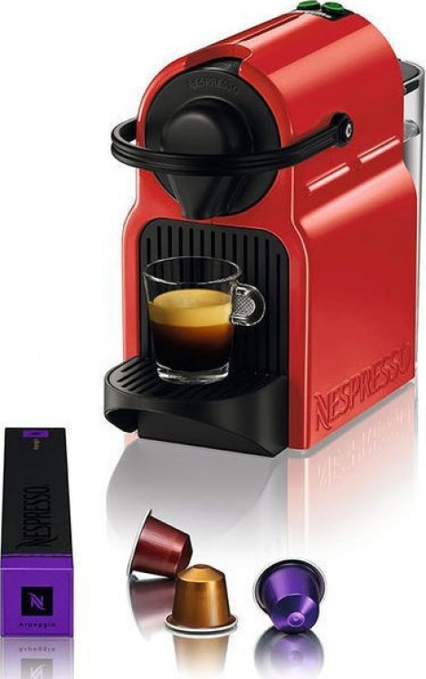 Καφετιέρα Nespresso Krups XN1005S Inissia Κόκκινη +Επιστροφή 100€ ή Δώρο 60 Κάψουλες