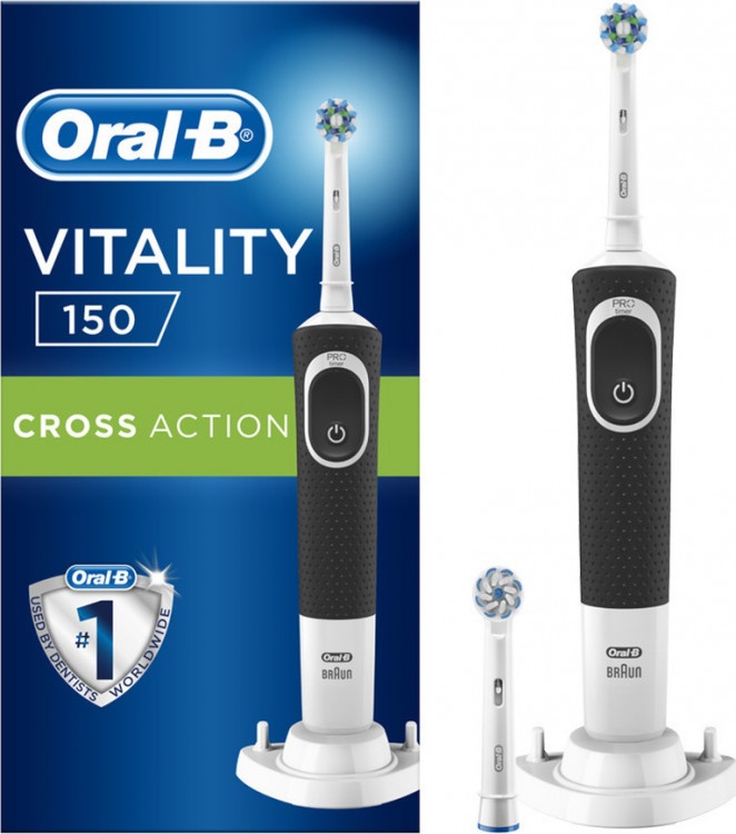 Οδοντόβουρτσα Oral-B Vitality Cross Action Μαύρη