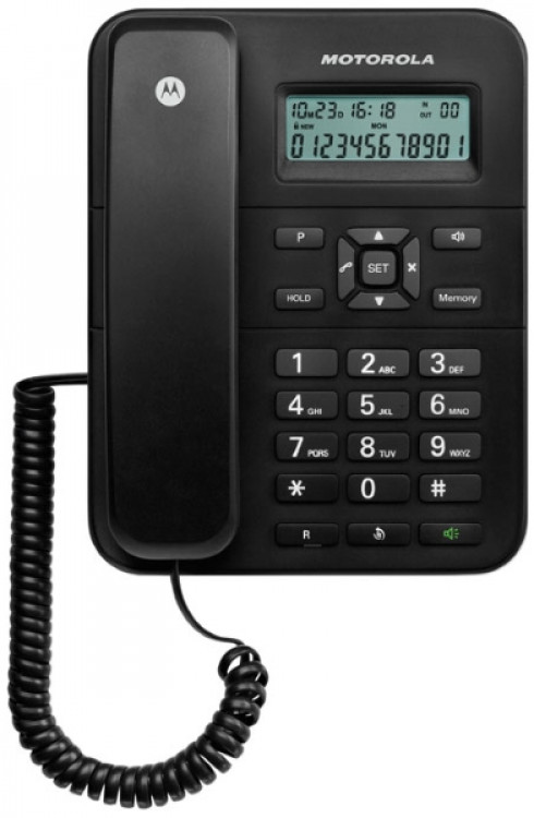 Τηλέφωνο Ενσύρματο Motorola CT202 Μαύρο