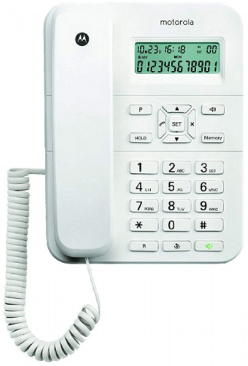 Τηλέφωνο Ενσύρματο Motorola CT202 Λευκό