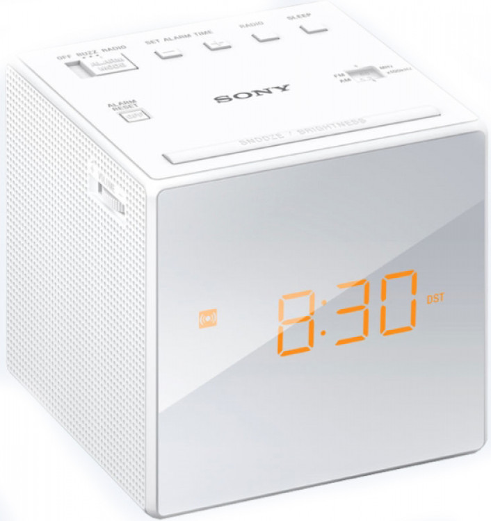 Radio Alarm Clock Sony ICFC1W White