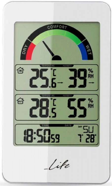 Θερμόμετρο - Υγρόμετρο Life WES-203