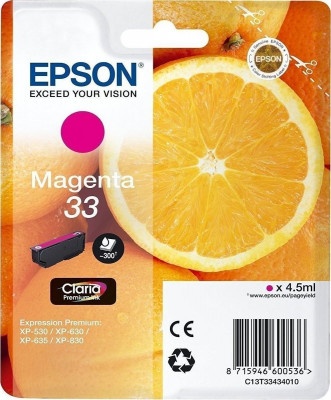 Ink Epson  Claria Premium T3343 Magenta
