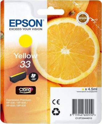 Μελάνι Epson Claria Premium T3344 Yellow