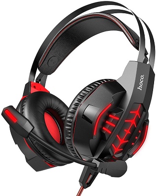 Gaming Headphones Hoco W102 Cool Tour Red