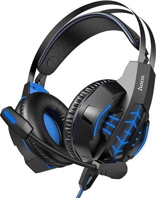 Gaming Headphones Hoco W102 Cool Tour Μπλε