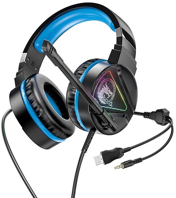 Gaming Headphones Hoco W104 Gaming Drift Μπλε