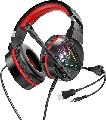 Gaming Headphones Hoco W104 Gaming Drift Red