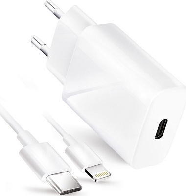 Travel Charger Forcell Type-C to Lightning 20W White
