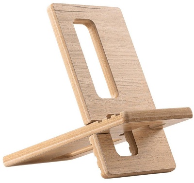 Wooden Tablet Stand Mind Brown