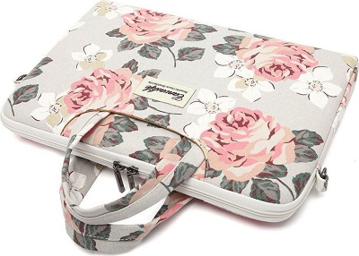 Νotebook Bag Canvaslife 16" White Rose