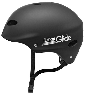 Helmet Urbanglide Black with White Letters Medium
