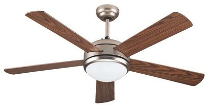 Ceiling Fan 130cm Eurolamp 147-29006 Brown With Remote Control & Light