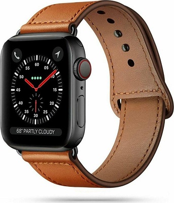 LeatherFit Strap Tech-Protect Apple Watch 42/44/45mm Leather Brown