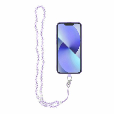 Λουράκι Λαιμού Crystal Diamond Purple for Smartphone Universal