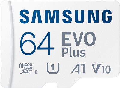 Κάρτα Μνήμης Samsung Micro SDXC 64GB C10 Evo+