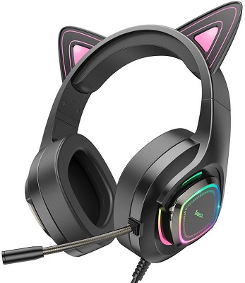 Gaming Headphones Hoco W107 Phantom Cute Cat Luminous