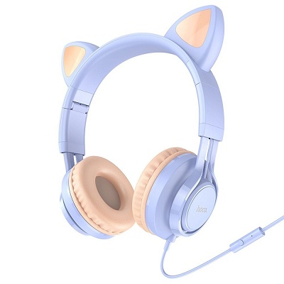 Παιδικά Headphones Hoco W36 Cat Ear Light Blue