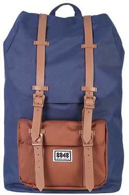 Τσάντα Backpack 111-006-016 Dark Blue/ Brown