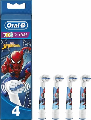 Ανταλλακτικά Παιδικής Οδοντόβουρτσας Oral-B Spiderman (4τμχ)