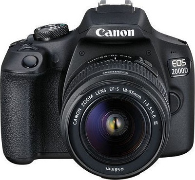 Camera Canon Dslr EOS 2000D & 18-55 SEE Black