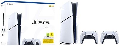 Playstation 5 Sony Slim Blu-ray Edition & Dualsense Wireless Controller White