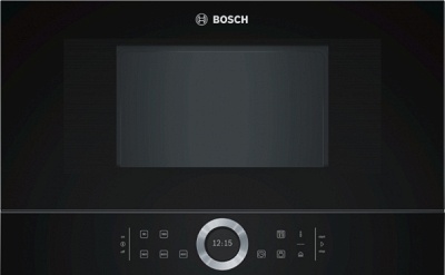 Εντοιχιζόμενος Φούρνος Μικροκυμάτων Bosch Serie 8 BFL634GB1 Μαύρος