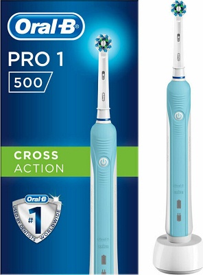 Toothbrush Oral-B PRO1 500 Cross Action Light Blue