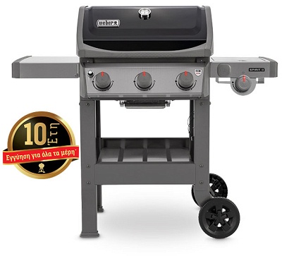 Gas Barbeque Weber SPIRIT II E-320 GBS Black with Hob