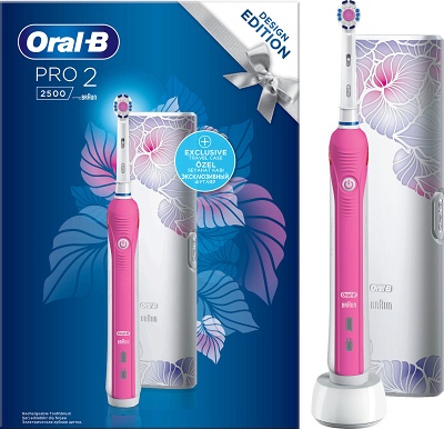 Οδοντόβουρτσα Oral-B PRO2500 Pink Design Edition