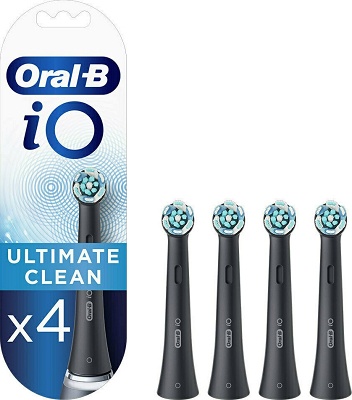 Ανταλλακτικά Οδοντόβουρτσας Oral-B iO Ultimate Clean x4 Μαύρα
