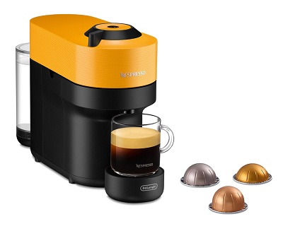 Nespresso Coffee Maker Delonghi ENV90.Y Vertuo Pop Mango Yellow Wi-Fi