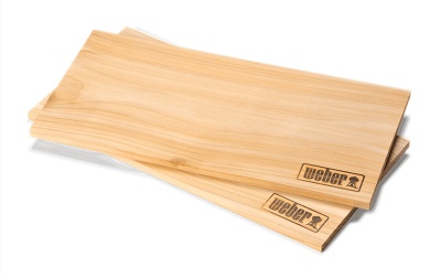 Wooden Cedar Smoking Plate Weber (2 PCS) 17831
