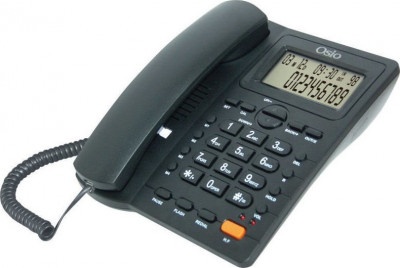 Τelephone Osio OSW-4710B with Screen Black