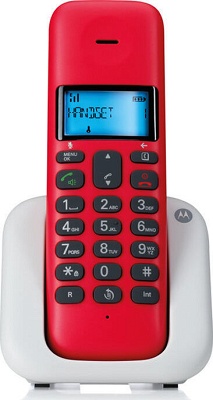 Τηλέφωνο Ασύρματο Motorola Τ301 Cherry