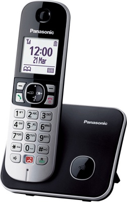 Τηλέφωνο Ασύρματο Panasonic KX-TG6851GRB Μαύρο