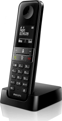 Τηλέφωνο Ασύρματο Philips D4701B/GRS Μαύρο