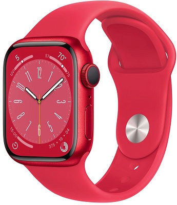 Smartwatch Apple Watch S8 41mm Product Red Aluminium Case