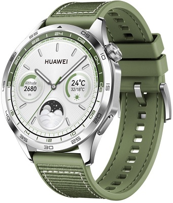 Smartwatch Huawei Watch GT 4 46mm Classic Green Woven